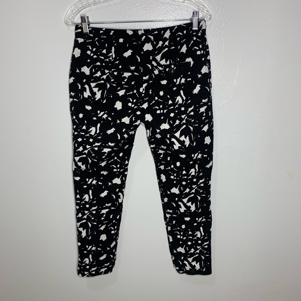 Ann Taylor LOFT black and white print cropped pant - Picture 9 of 16